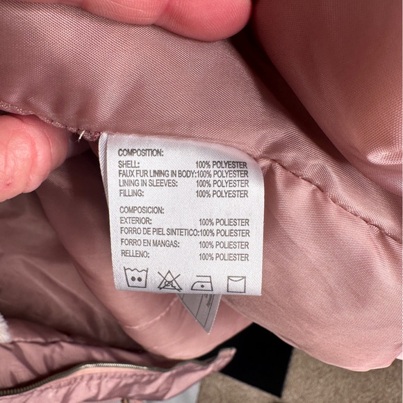 😍 Snobbish Pink Fur Lined Long Winter Coat Size 1X - Picture 5 of 6